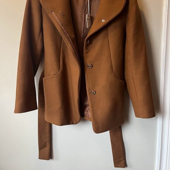 Wilfred wool/cashmere coat with belt. Brown. Size small. - Picture 10 of 10